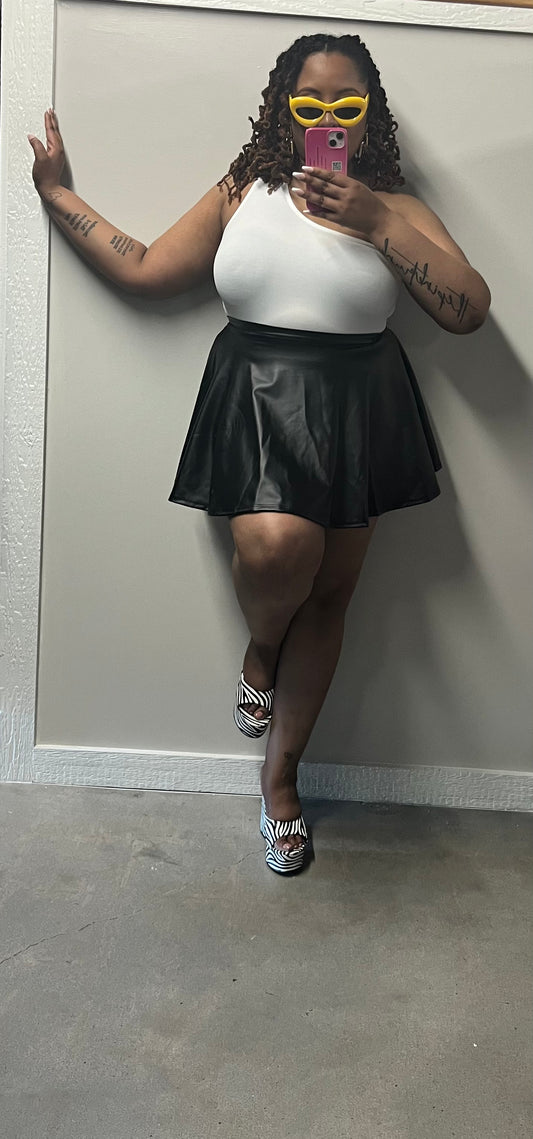 Friday | Faux Leather Mini Skirt
